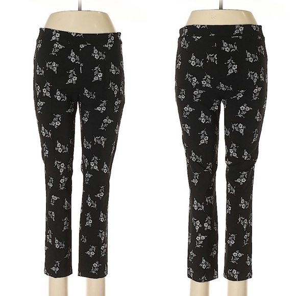 Jules & Leopold Pants - Jules & Leopold Floral Mid-Rise Skinny Pants sz M